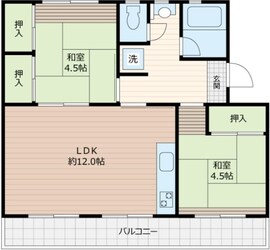 芝山団地9号棟の物件間取画像